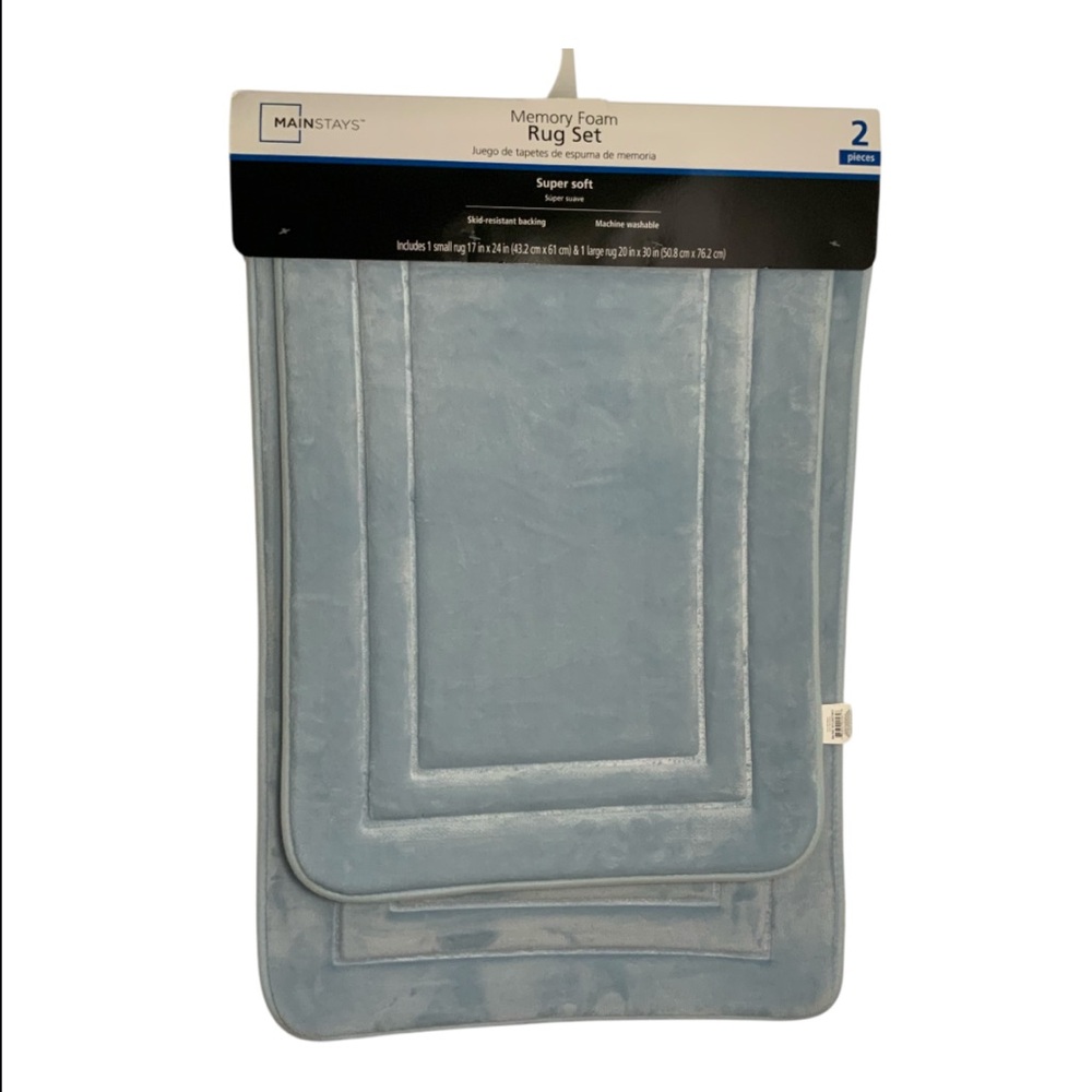Mainstays Memory Foam Rug Set